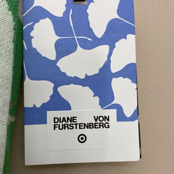 DVF Ginkgo Green Knit Sweater Pants NWT Wide Leg Diane Von Furstenberg XXS - Picture 5 of 6